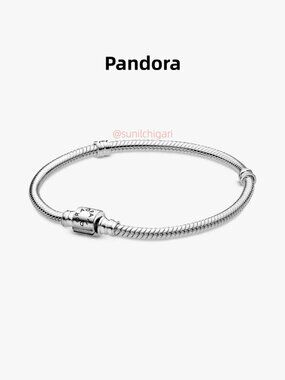 Pandora Barrel Clasp Snake Chain Bracelet